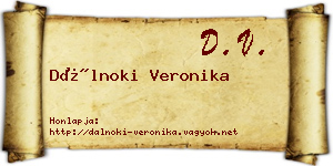 Dálnoki Veronika névjegykártya