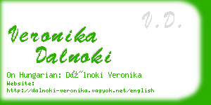 veronika dalnoki business card